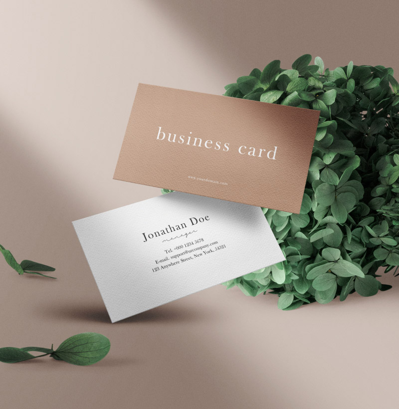 Business Card Mega Menu