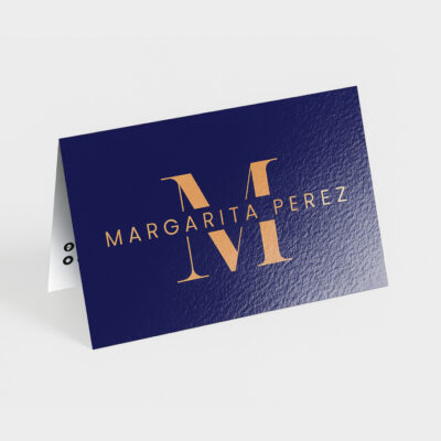 High Gloss UV Folded Business Cards