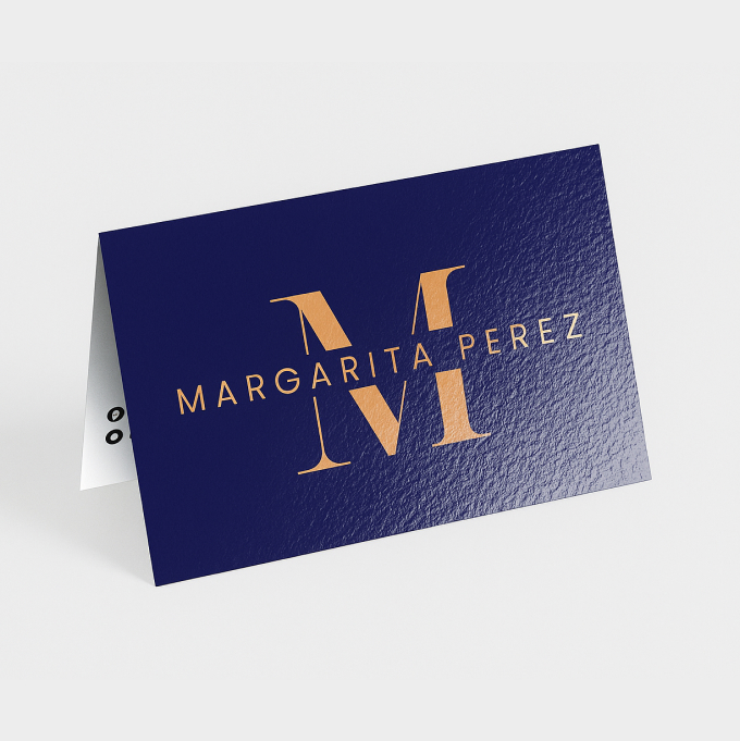 High Gloss UV Folded Business Cards